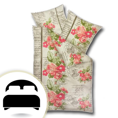 Obliečky pre dvojlôžko - model B ruže