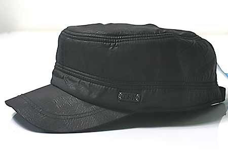 Pánska zateplená termo šiltovka  - čierno-sivá