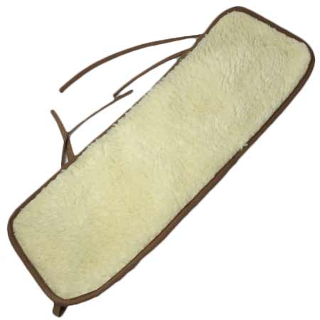 Ľadvinový pás z ovčej vlny - biely