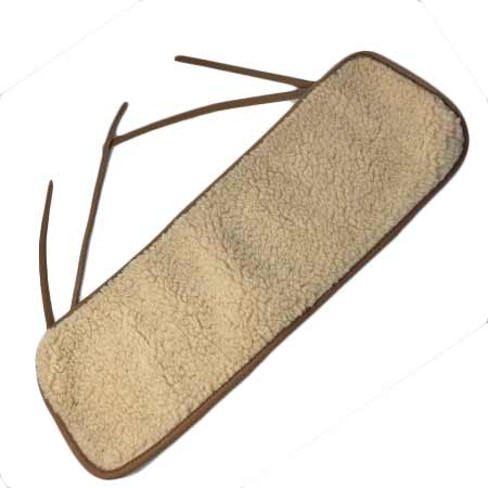 Ľadvinový pás z ovčej vlny - hnedý