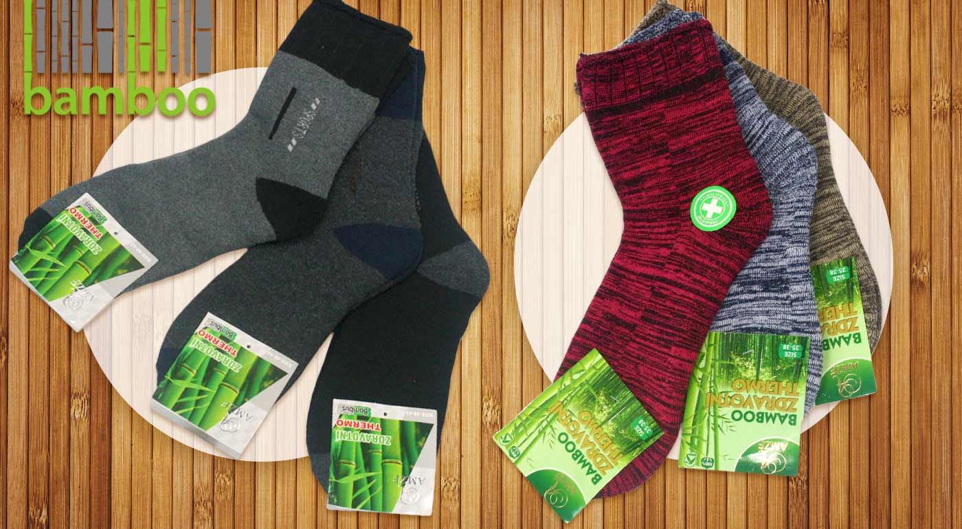Bambusové termo ponožky pre dámy i pánov