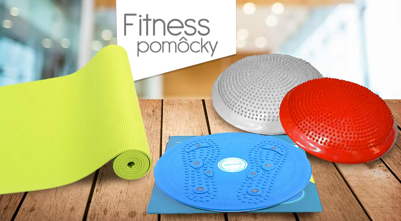 Fitness pomôcky na cvičenie či zdravé sedenie