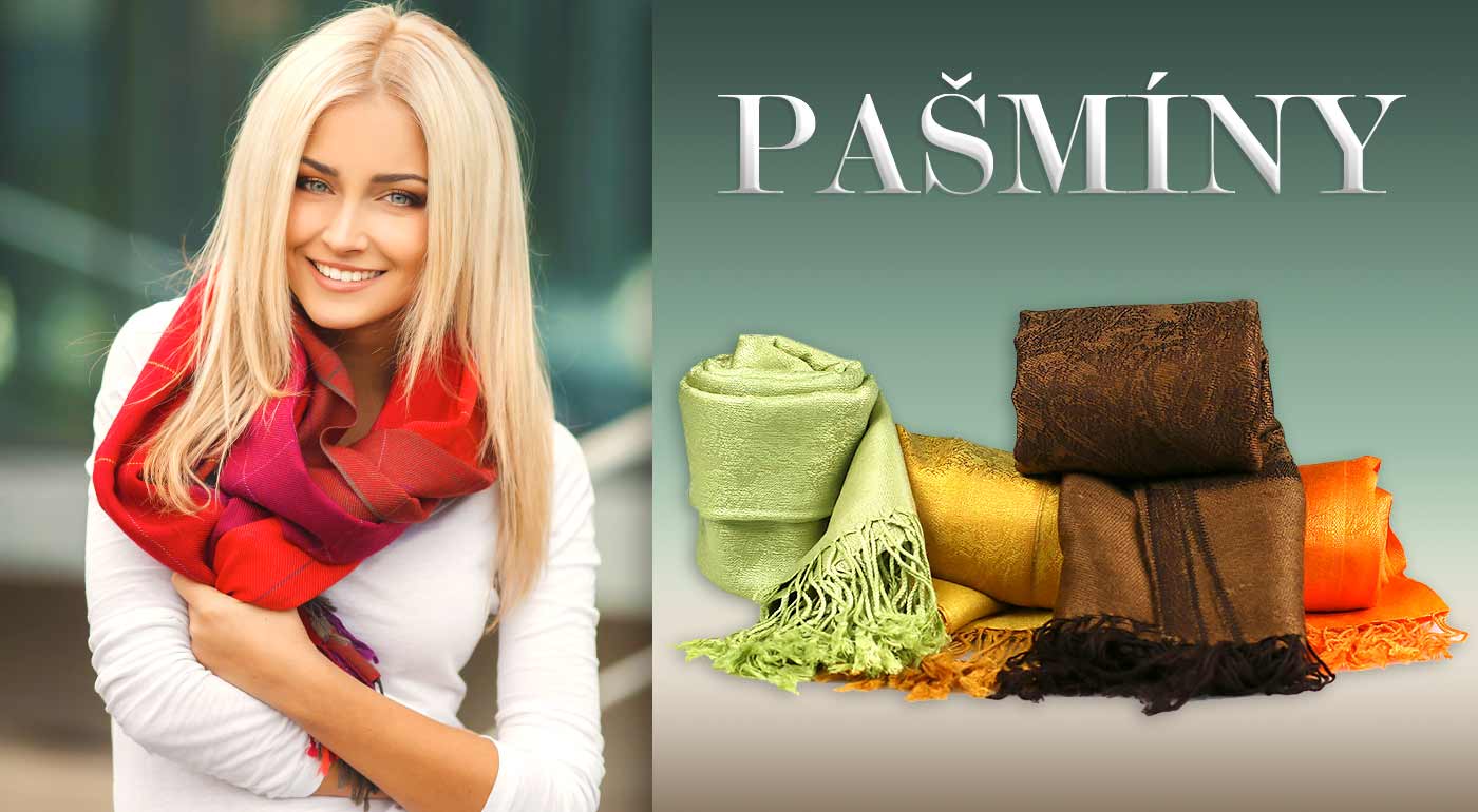 Elegantná šatka pašmína - na výber množstvo farieb