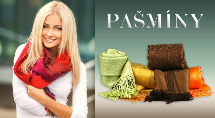 Elegantná šatka pašmína - na výber množstvo farieb