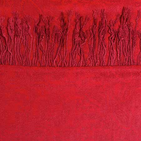 Pašmína (kašmírový šál) - farba červená