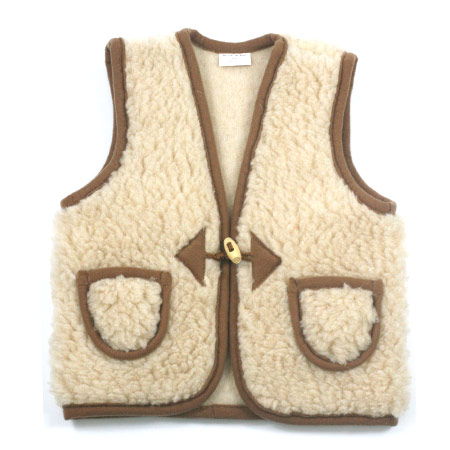 Hnedá detská vesta pre deti vo veku 0-2 rokov