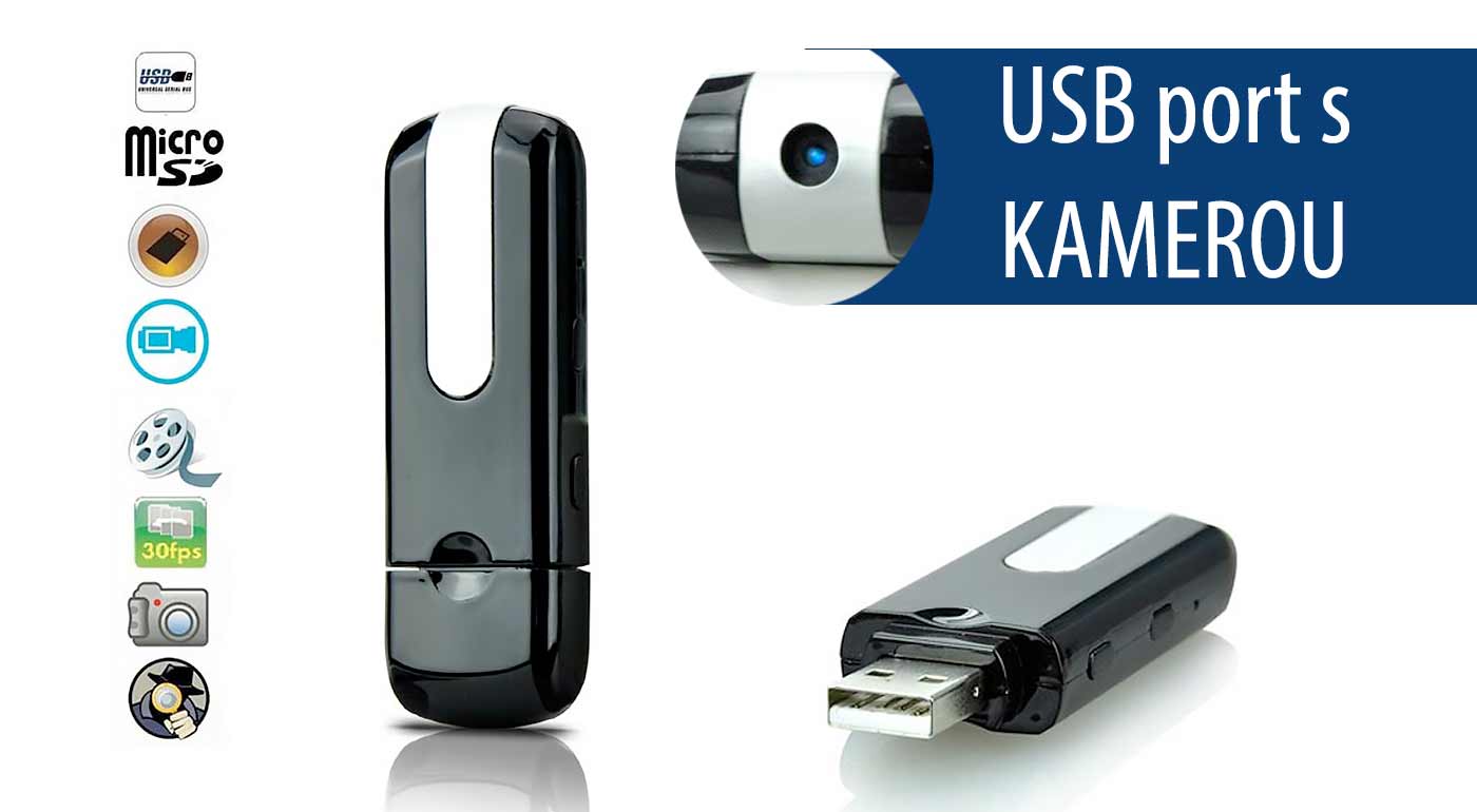 Špiónsky USB kľúč s kamerou pre nahrávanie videí
