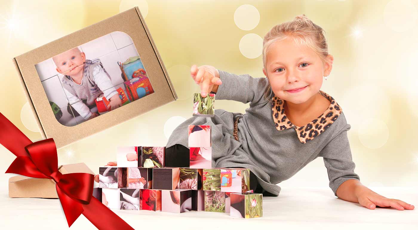 Detské kocky s fotopotlačou v darčekovej krabičke