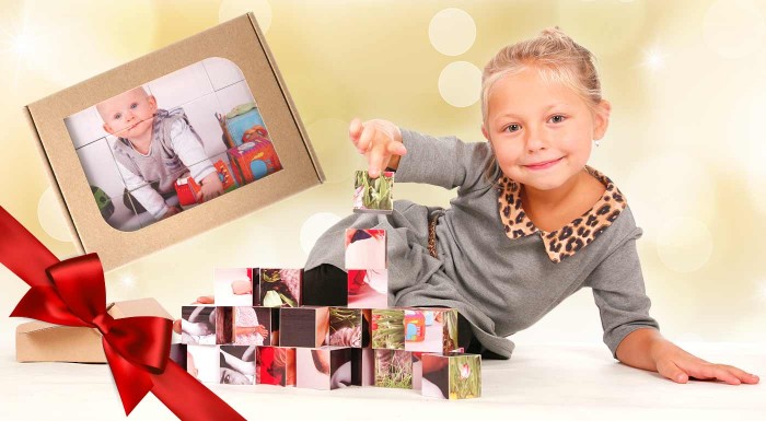 Detské kocky s fotopotlačou v darčekovej krabičke