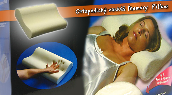 Anatomický vankúš Memory Pillow - zdravý spánok pre všetkých