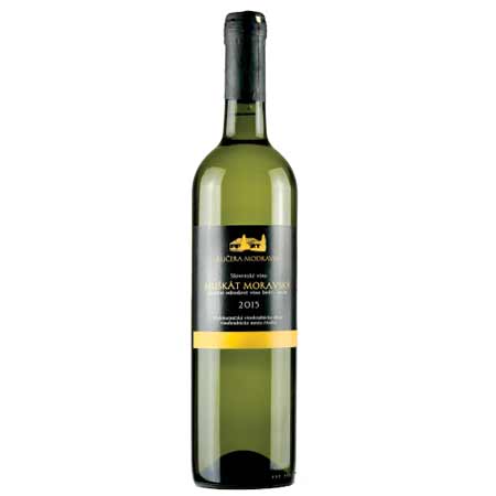 Modravin - Muškát Moravský - biele víno, suché, 0,75 l