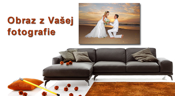 Tlač vašich fotiek na plátno vrátane rámovania. 