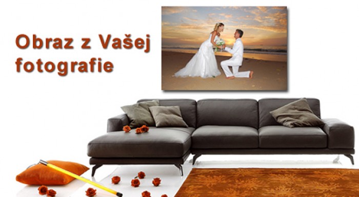Tlač vašich fotiek na plátno vrátane rámovania. 