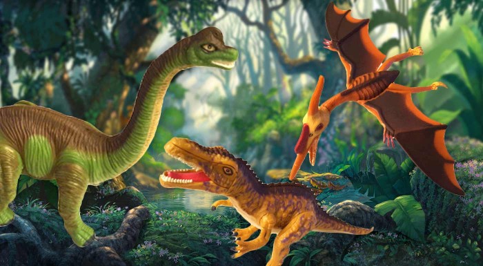 Skladací dinosaurus pre deti