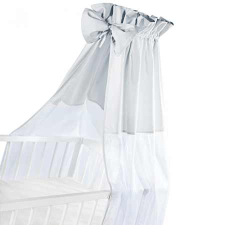 Baldachýn sieťovaný sivý