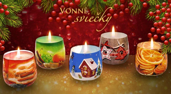 Vianočné voňavé sviečky