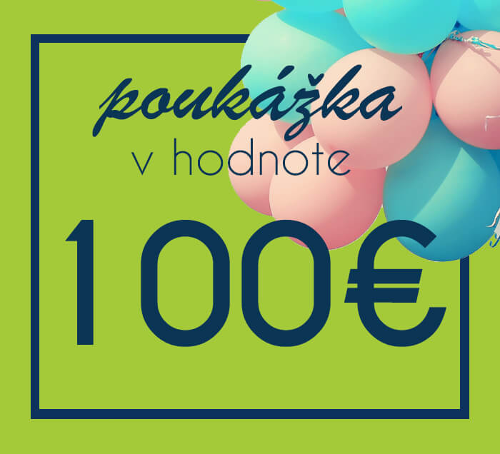 Darčeková poukážka na nákup na ZaMenej.sk v hodnote 100 €