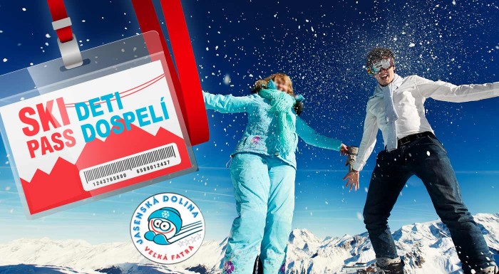 Trojhodinový skipas do Jasenskej doliny