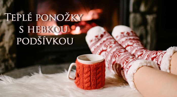 Hrubé dámske ponožky z bambusového vlákna