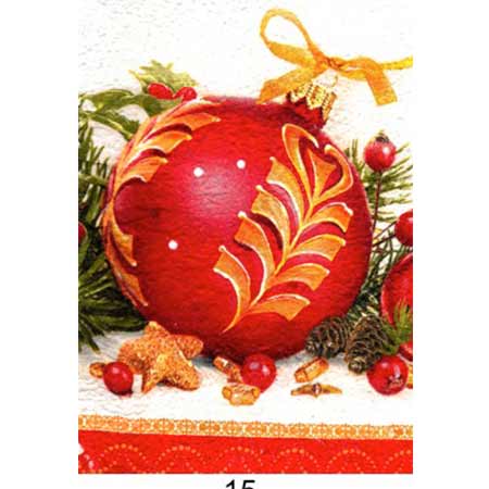 Ručne vyrábaný vianočný pozdrav od zdravotne postihnutých detí  - motív 13