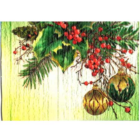 Ručne vyrábaný vianočný pozdrav od zdravotne postihnutých detí  - motív 9