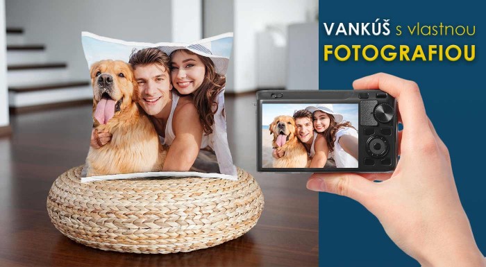 Dekoračné vankúše s vlastnou fotografiou
