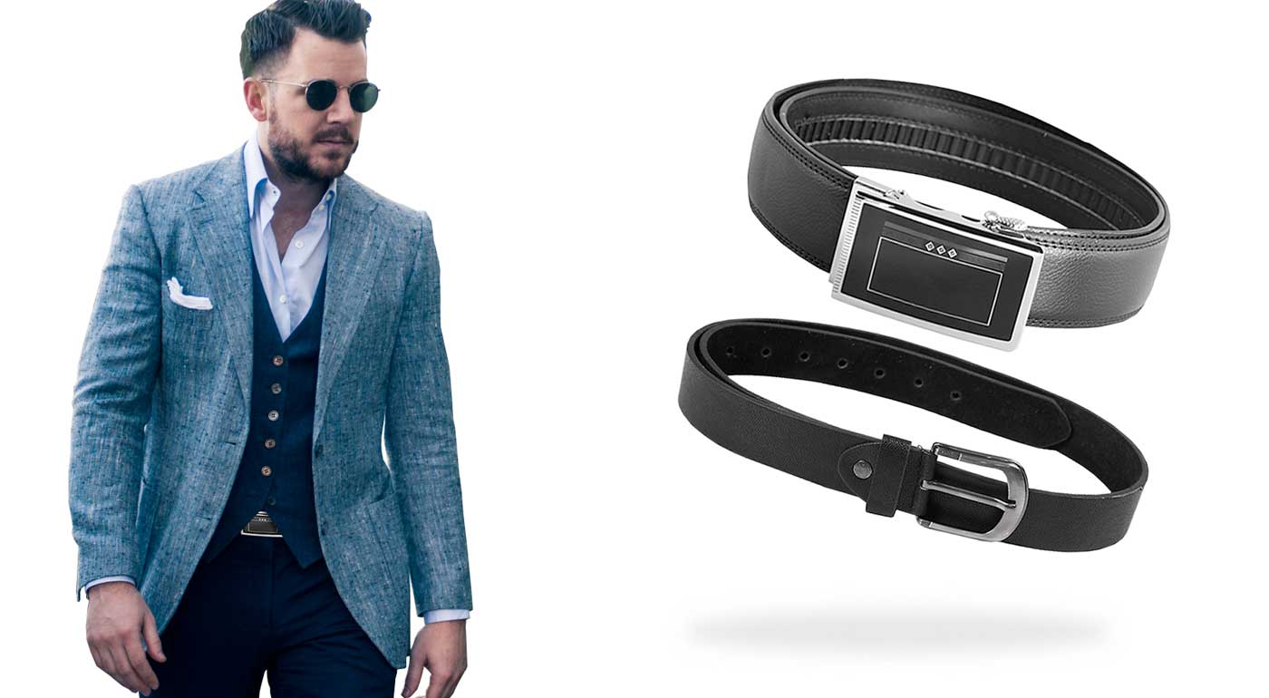 Pánske kožené opasky