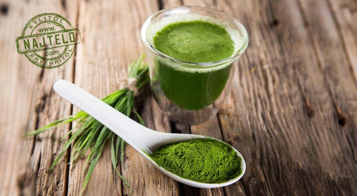 Mladý zelený jačmeň