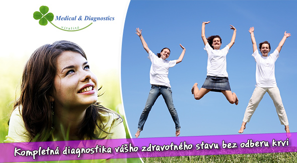 Komplexná diagnostika vášho zdravotného stavu pomocou neinvazívnej analýzy krvi AMP.