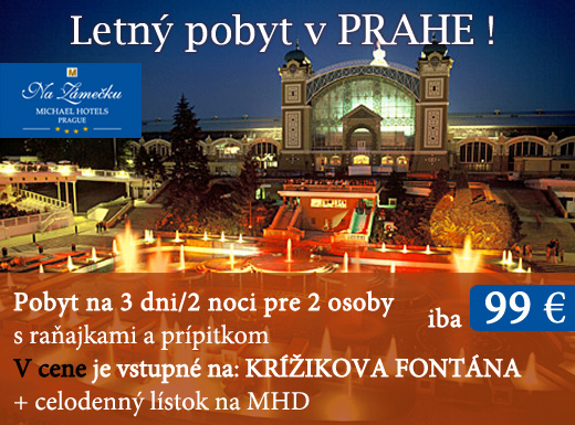 Nezabudnuteľný letný pobyt v PRAHE na 3 dni a 2 no
