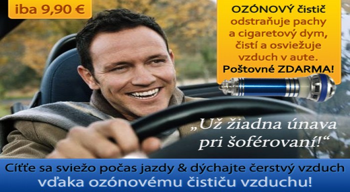 Príjemná jazda autom vďaka čistému vzduchu! Vyskúš