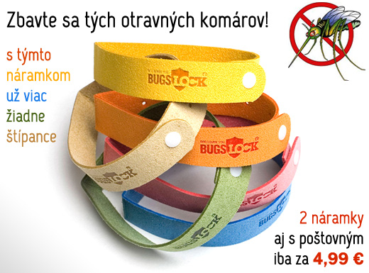 Vyskúšajte účinný náramok proti komárom
