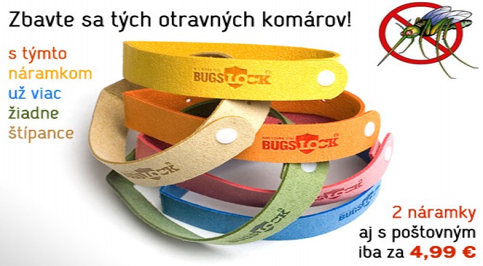 Vyskúšajte účinný náramok proti komárom