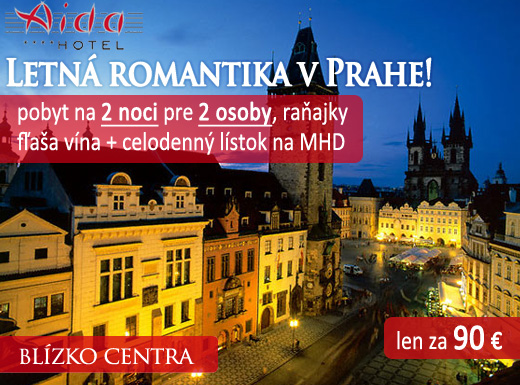 Zažite romantický POBYT v stovežatej PRAHE pre 2 o