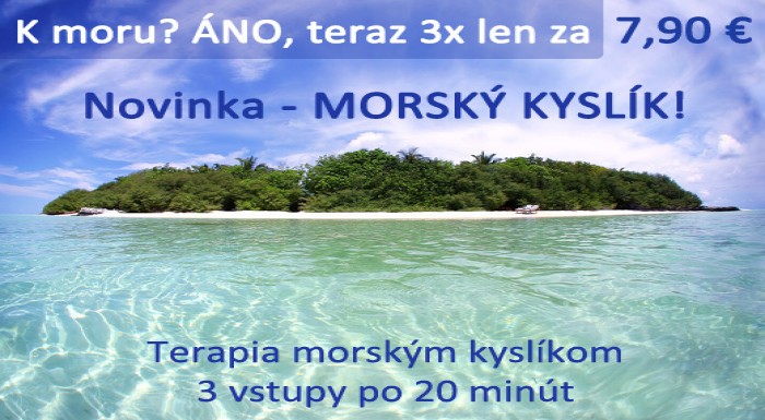 Pocíťte sviežosť mora a relaxujte pri morskom kysl