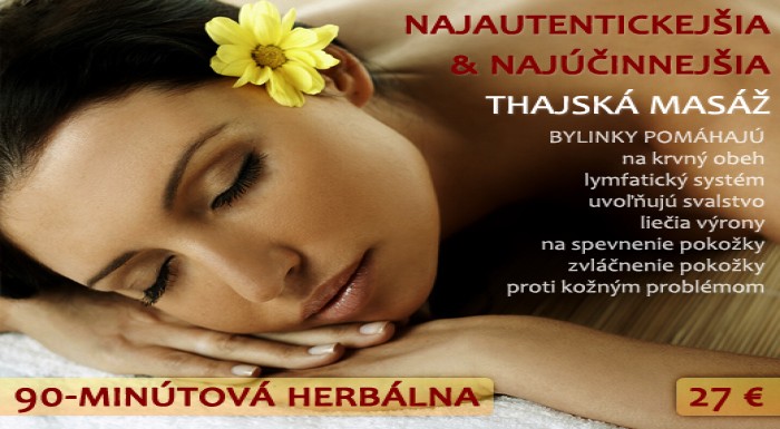 Zažite pravú thajskú HERBÁLNU masáž! Účinné látky 