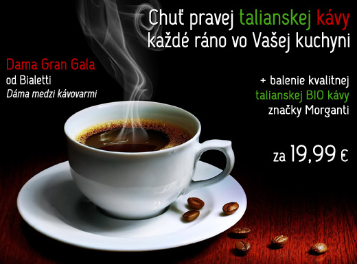 Doprajte si chuť pravej talianskej kávy každý deň 