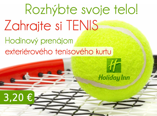 Rozhýbte svoje telo a zahrajte si tenis! Hodinový 