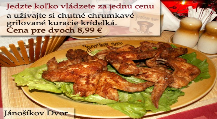 Jedzte, koľko vládzete! Grilované kuracie krídelká