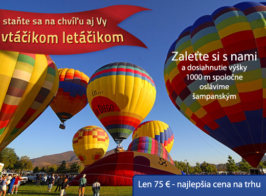 Staňte sa na chvíľu aj Vy vtáčikom letáčikom a zaž