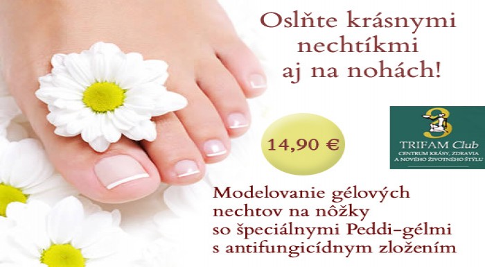 Nechajte si skrášliť Vaše nechtíky na nohách. Mode