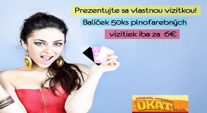 Prezentujte sa prostredníctvom vlastnej vizitky! B