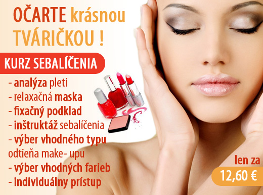 Očarujúca a krásna tvárička vďaka kurzu SEBALÍČENI
