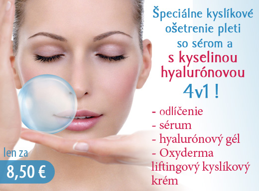 Špeciálne kyslíkové ošetrenie pleti so sérom a s k