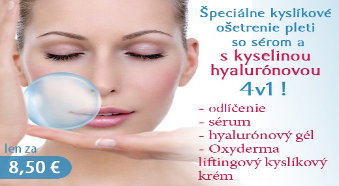 Špeciálne kyslíkové ošetrenie pleti so sérom a s k