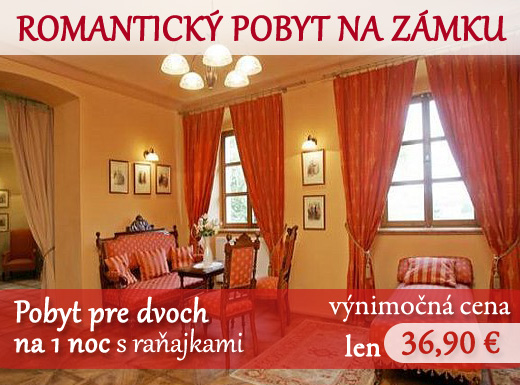ROMANTICKÝ POBYT NA ZÁMKU! Ubytovanie v luxusnom z