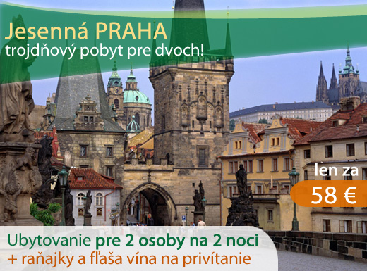 Užite si Prahu! Jesenný pobyt v PRAHE pre dvoch na