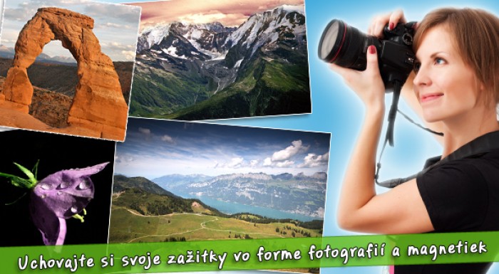Vaše fotky na fotoplátne, magnetkách alebo unikátnej fotografii za akciovú cenu.