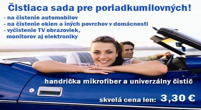 Úžasná sada pre poriadkumilovných! Na čistenie aut