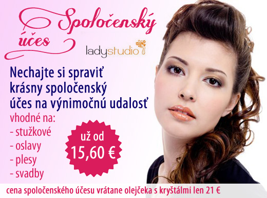 Krásny spoločenský účes, ktorým zažiarite! Vhodný 